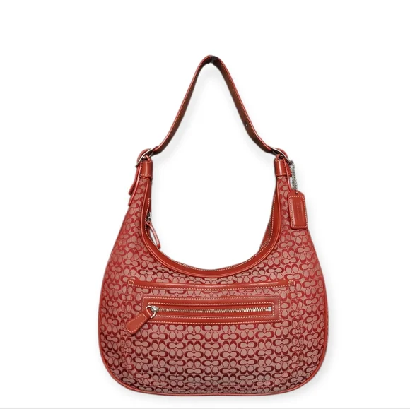 Coach Signature C Jacquard & Leather Soho Hobo Bag No. 6343 EUC - Picture 1 of 11
